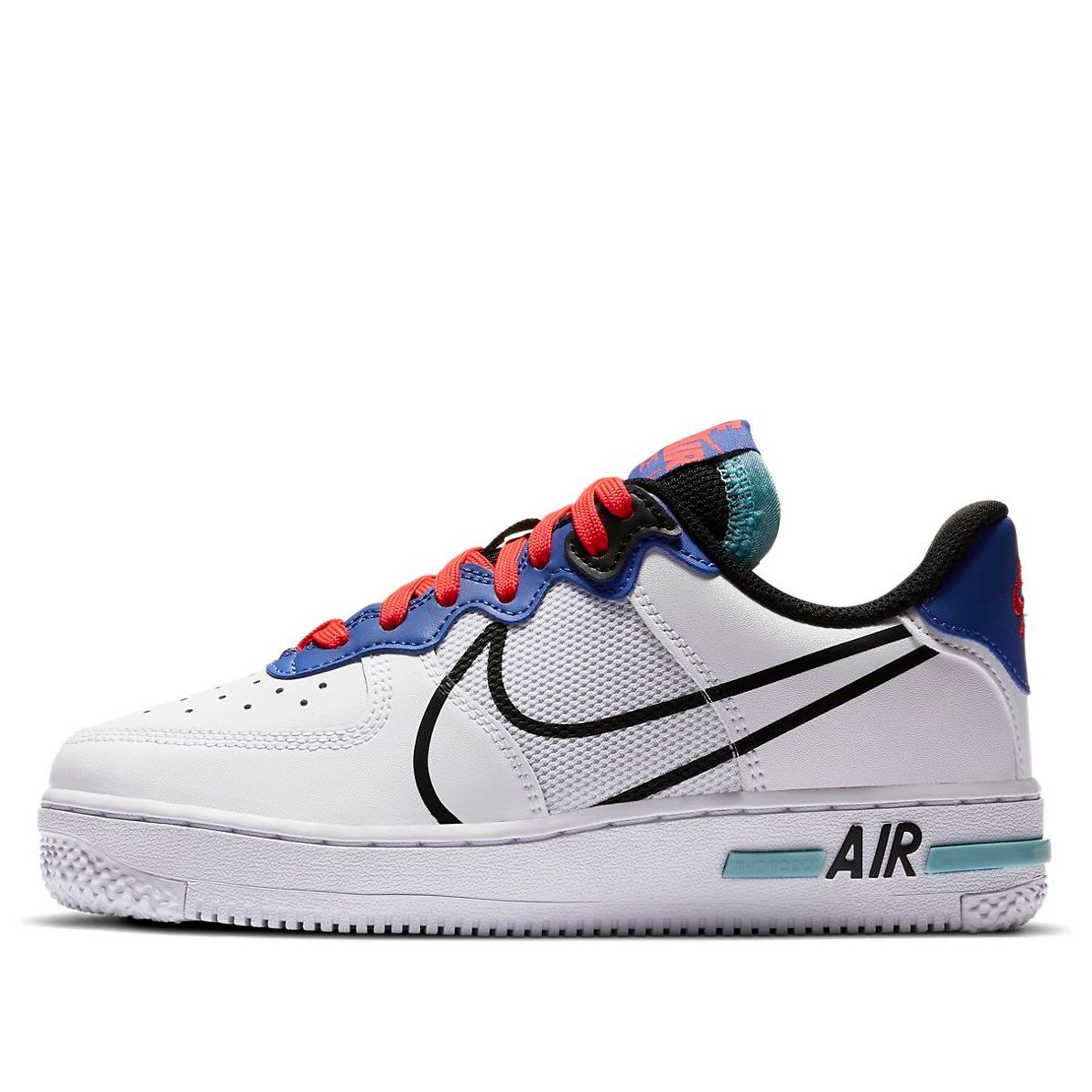 Nike Air Force 1 React Astronomy Blue Laser Crimson