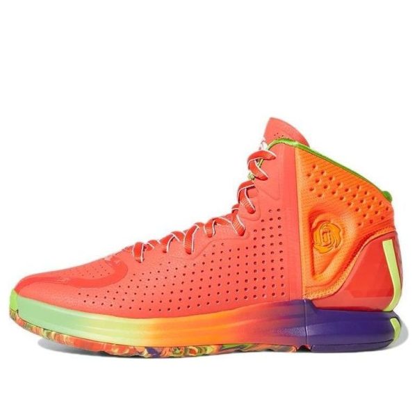 adidas D Rose 4 Restomod Solar Red Rainbow