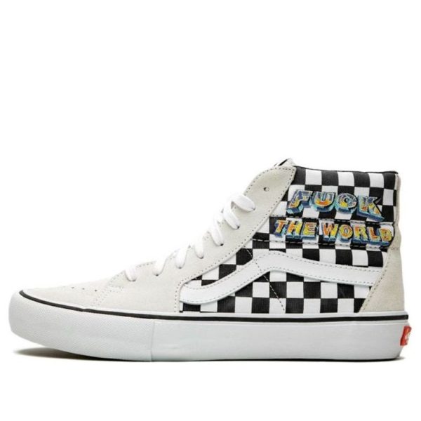 Vans Supreme x SK8-HI Fuck The World - White