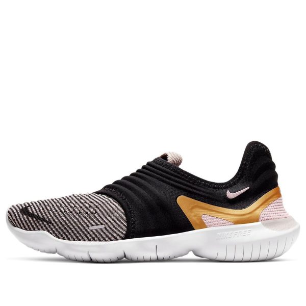 Nike Free RN Flyknit 3.0 For Black/Golden
