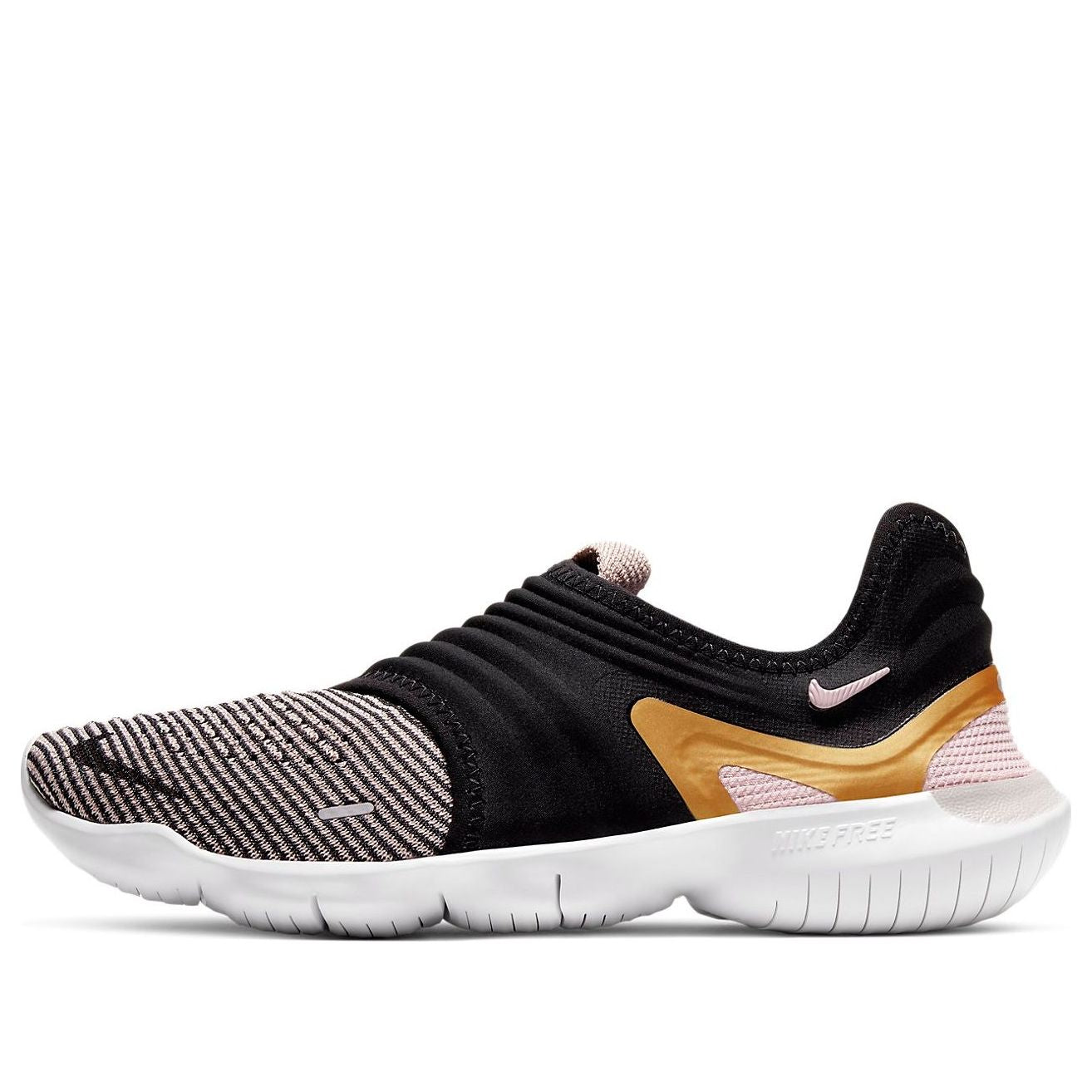 Nike Free RN Flyknit 3.0 For Black/Golden
