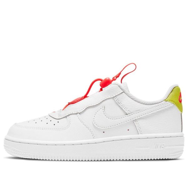 Nike Force 1 Toggle White Bright Crimson