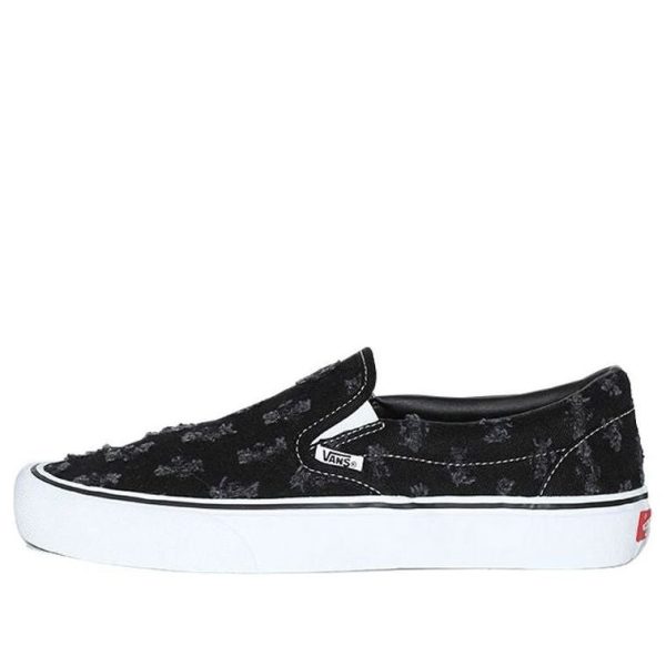 Vans Supreme x Slip-On Black Hole Punch Denim