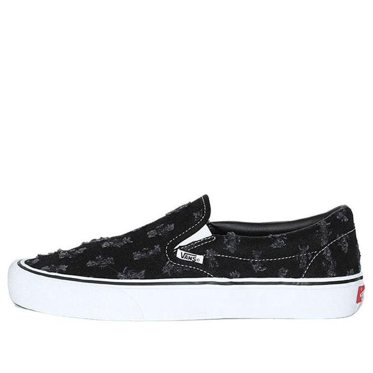 Vans Supreme x Slip-On Black Hole Punch Denim