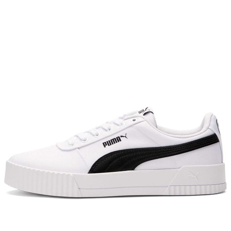 PUMA Carina Canvas Leisure Board Shoes White/Black