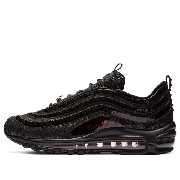 Nike Air Max 97 Black Sequin Black Red
