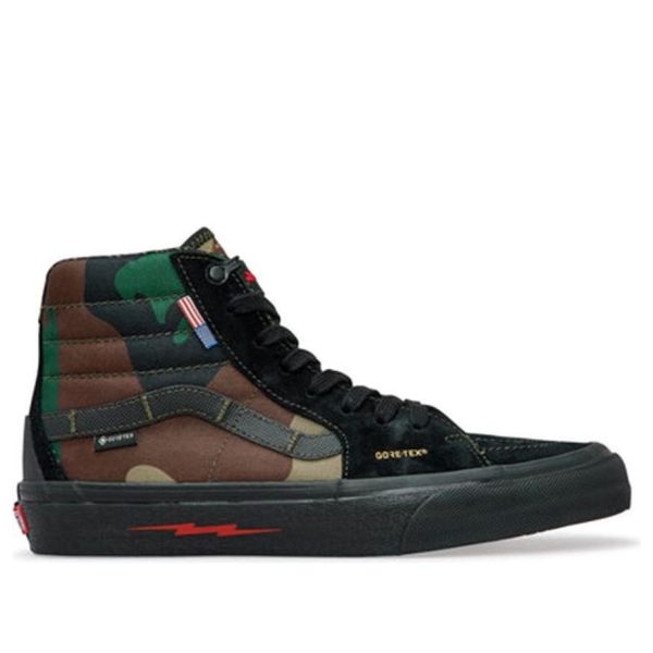 Vans DEFCON x SK8-HI Notchback GTX Black Woodland Camo