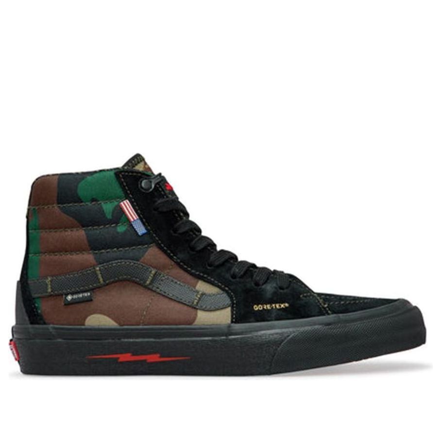 Vans DEFCON x SK8-HI Notchback GTX Black Woodland Camo