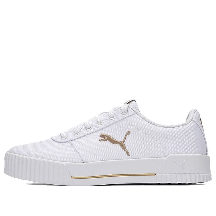 PUMA Carina Summer Cat Leisure Board Shoes White/Golden
