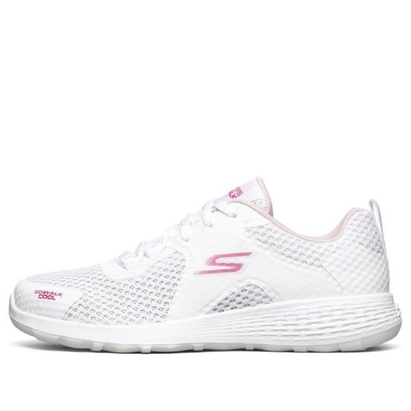 Skechers Go Walk Cool Running Shoes White/Pink