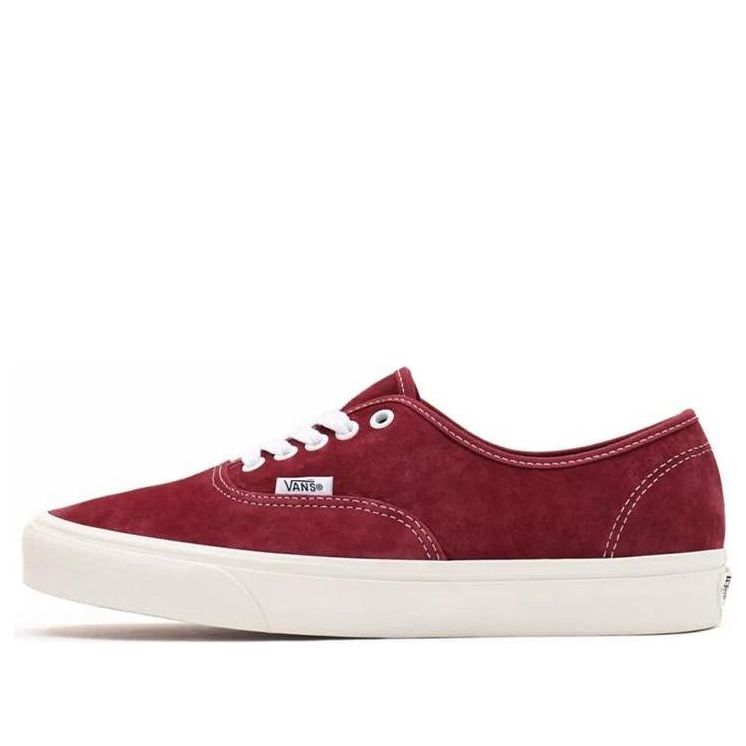 Vans Authentic Wear-Resistant Non-Slip Minimalistic Casual Skate Shoes Deep Red