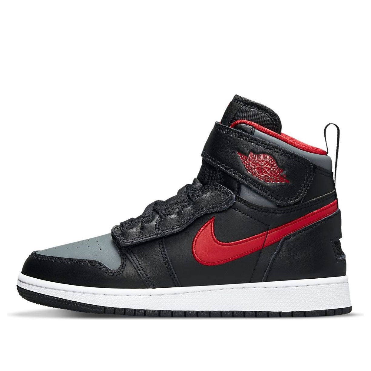 Air Jordan 1 High FlyEase Smoke Grey Gym Red
