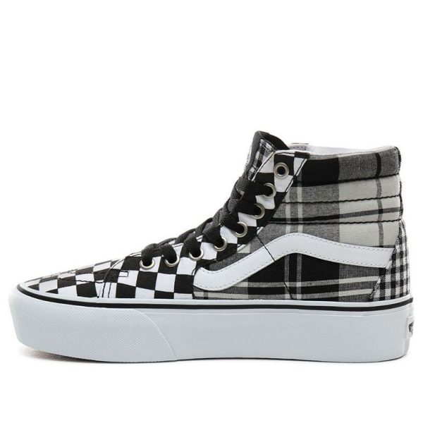 Vans SK8-HI Platform Plaid Checkerboard