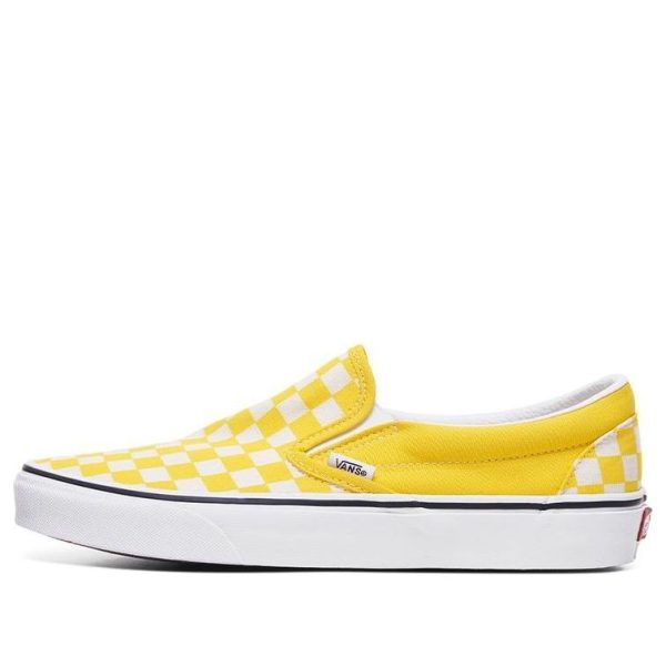 Vans Classic Slip-On Checkerboard - Cyber Yellow