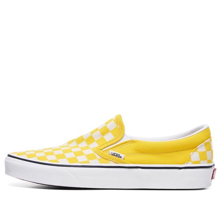 Vans Classic Slip-On Checkerboard - Cyber Yellow