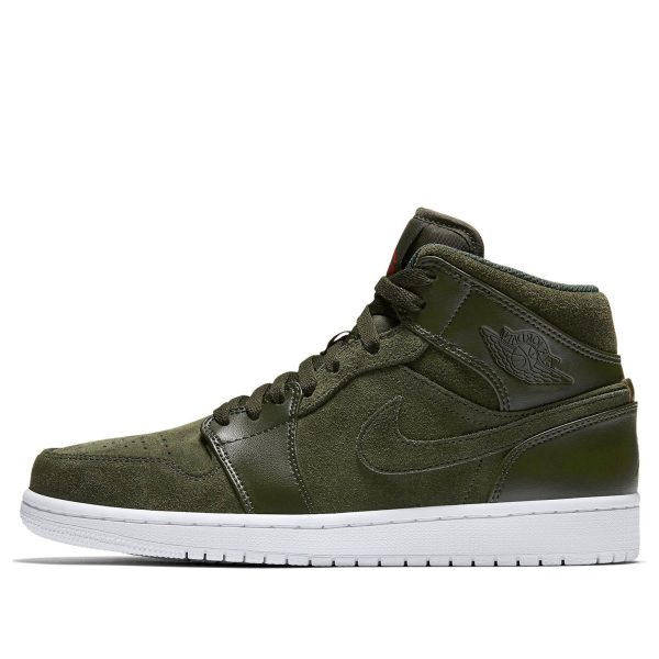 Air Jordan 1 Mid Sequoia Max Orange