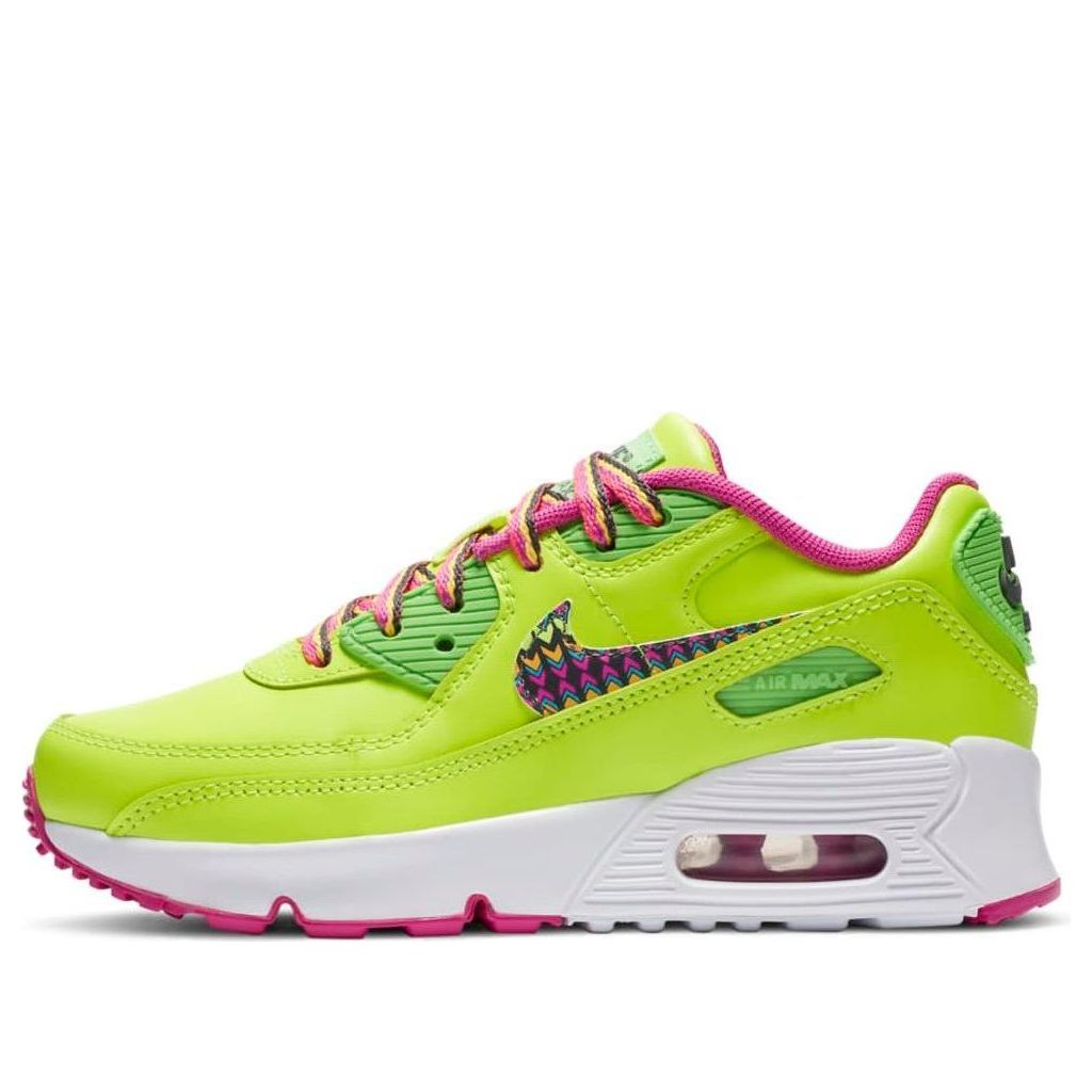 Nike Air Max 90 Leather Volt Fire Pink