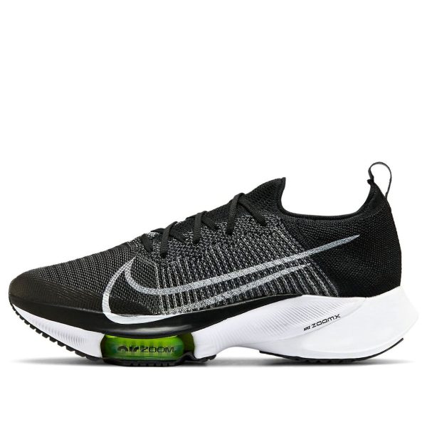 Nike Air Zoom Tempo NEXT% Flyknit Black White Volt