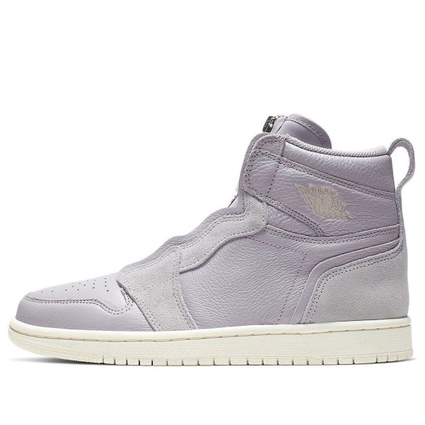 Air Jordan 1 High Zip Grey Light Ivory Light Purple