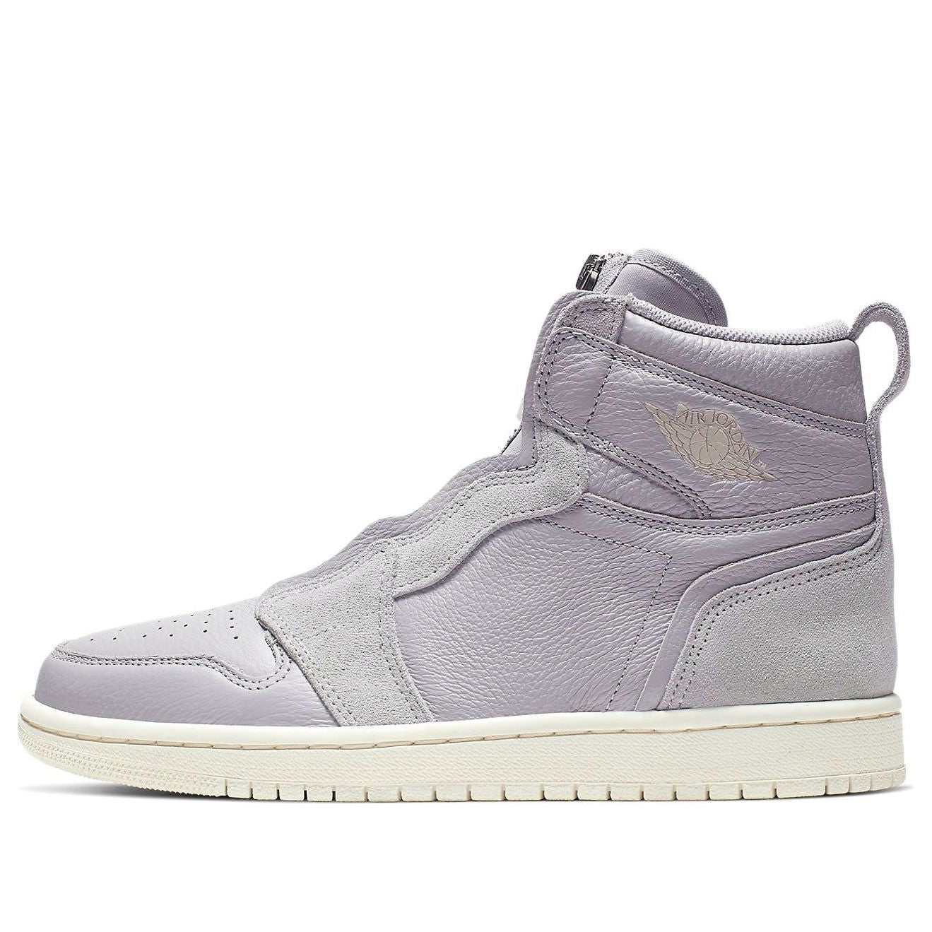 Air Jordan 1 High Zip Grey Light Ivory Light Purple