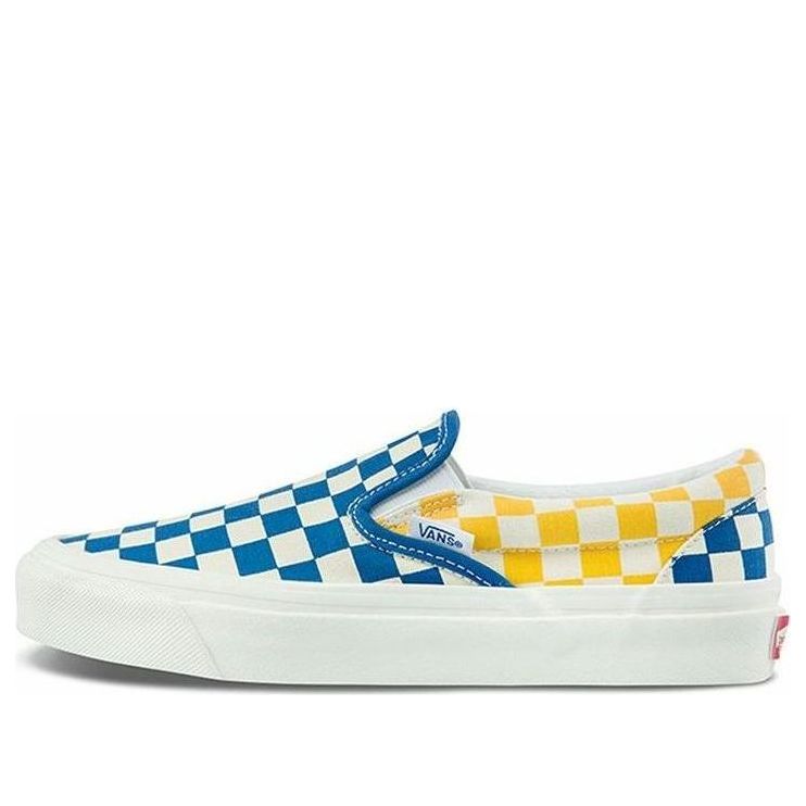 Vans Style 98 Checkboard Yellow Blue
