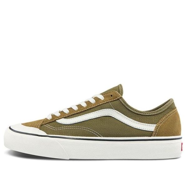 Vans Style 36 Lightweight Wear-Resistant Low Top Casual Skate Shoes Unisex Military Green