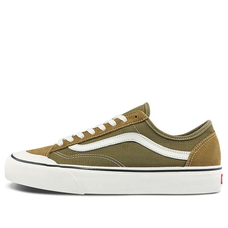 Vans Style 36 Lightweight Wear-Resistant Low Top Casual Skate Shoes Unisex Military Green