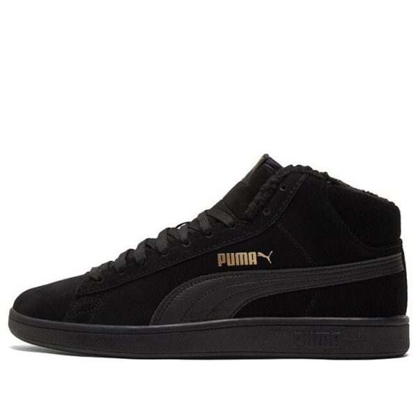 PUMA Smash v2 Mid Winter Black Team Gold