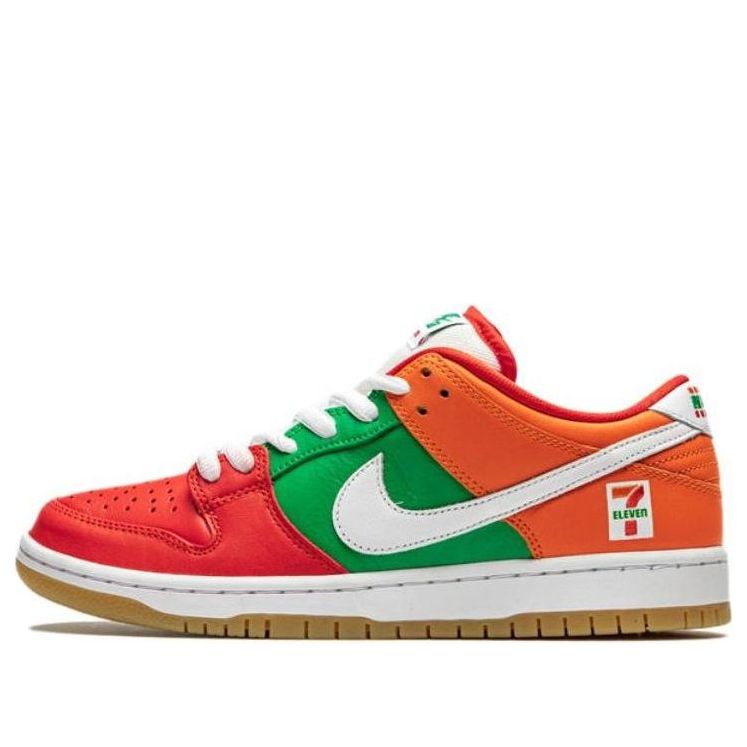 Nike x Seven Eleven SB Dunk Low Red Green Orange