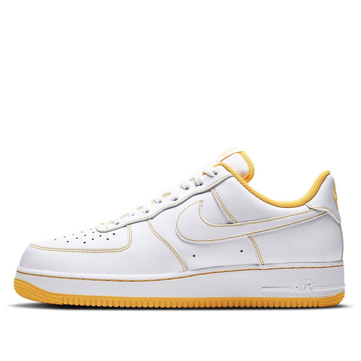 Nike Air Force 1 07 Contrast Stitch - White Laser Orange