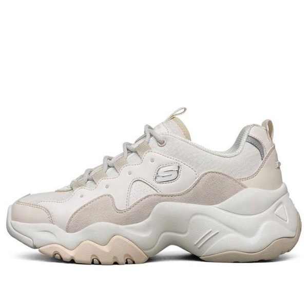 Skechers DLites 3.0 Low Chunky Shoes White