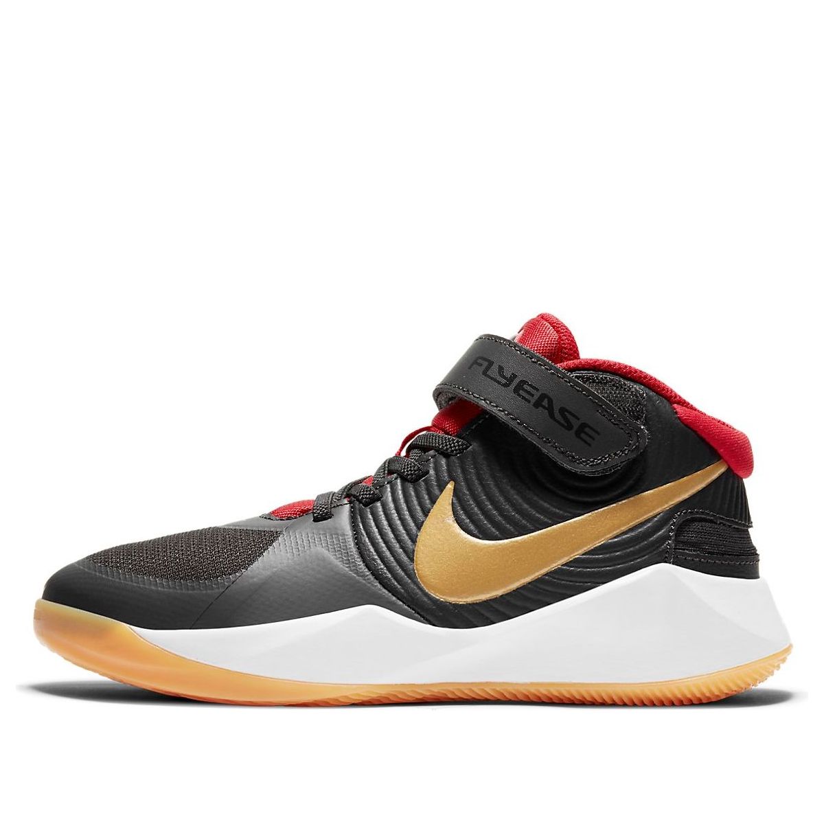 Nike Team Hustle D 9 FlyEase Black Red Gold