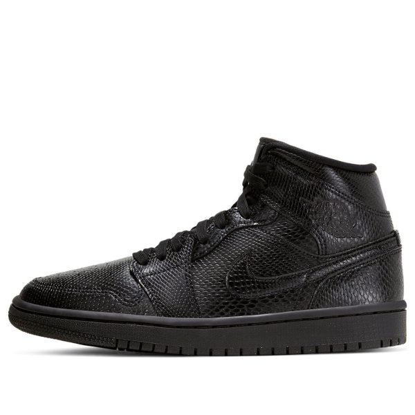 Air Jordan 1 Mid Black Snakeskin