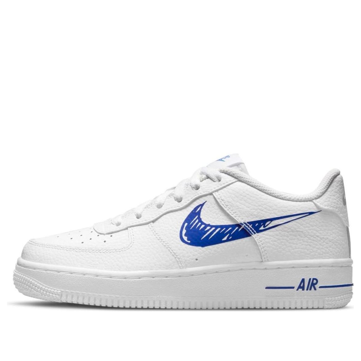 Nike Air Force 1 Low Doodle Swoosh - White Racer Blue