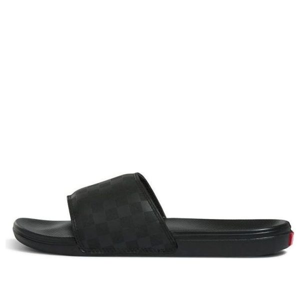 Vans La Costa Slide-On Checkboard Sneakers Black