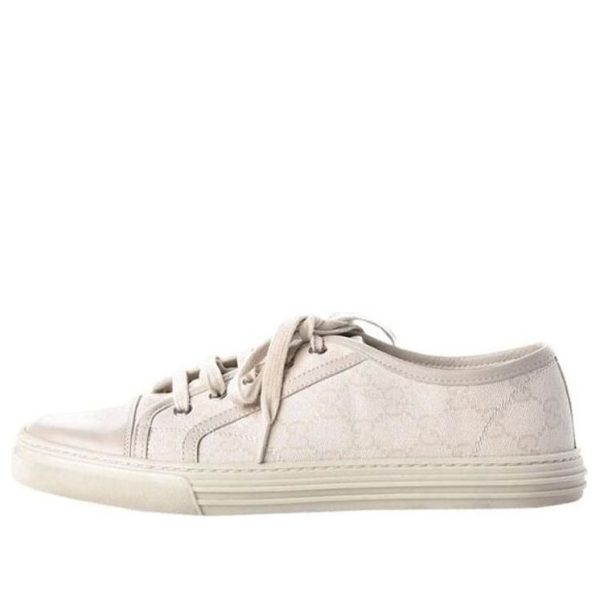 Gucci GG Low Canvas Cotton Washed - White