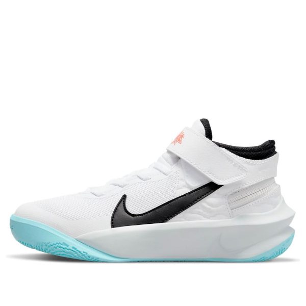 Nike Team Hustle D 10 FlyEase White/Blue