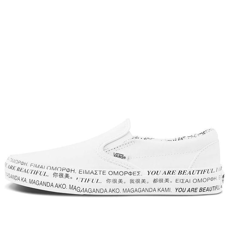 Vans x We Are Beautiful Classic Slip-On White Black