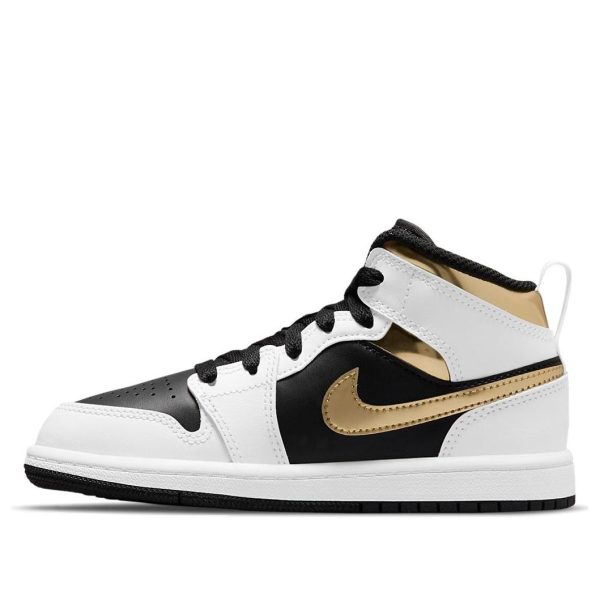 Air Jordan 1 Mid White Gold
