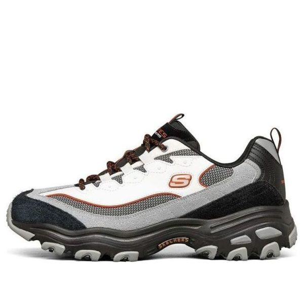 Skechers D Lites 1.0 Low-Top Running Shoes Black/Grey/White
