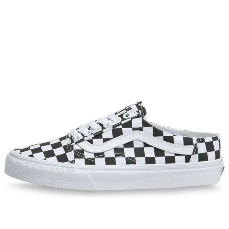 Vans Checkerboard Old Skool Mule Chessboard White/Black