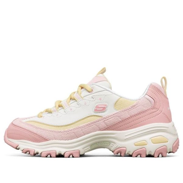 Skechers DLites 1.0 Sneakers Pink/Yellow