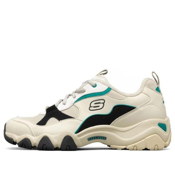 Skechers Dlites 2.0 Running Shoes White/Black/Green