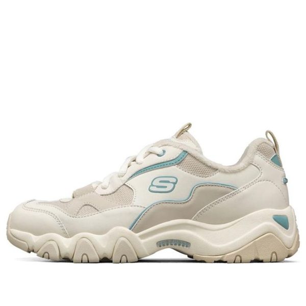 Skechers D lites 2.0 Running Shoes White/Brown/Blue