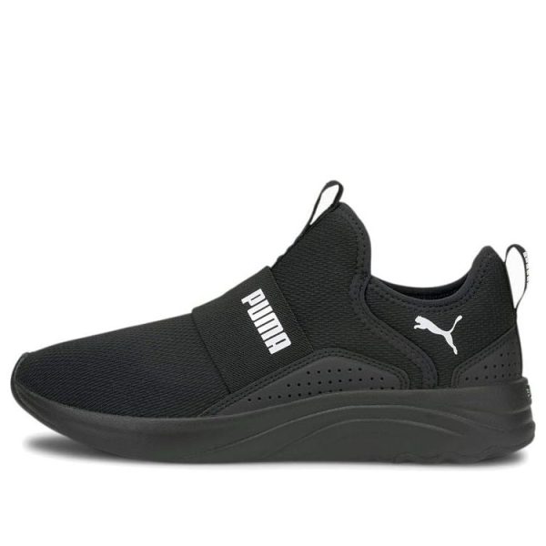PUMA Softride Sophia Slip-On Black White