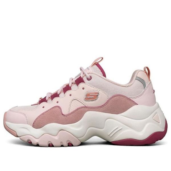Skechers DLites 3.0 Low-Top Daddy Shoes Pink