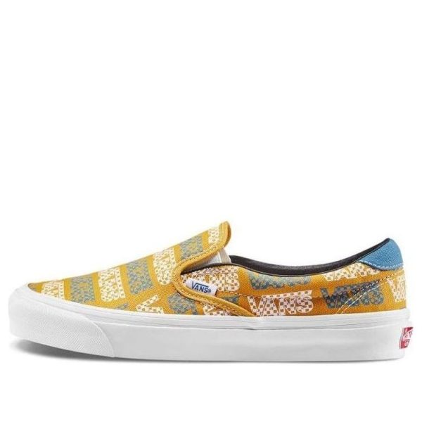 Vans OG Slip-On 59 LX Logo Checkerboard - Golden Glow