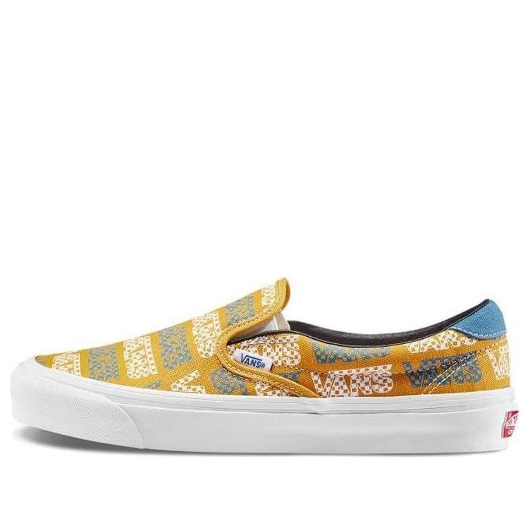 Vans OG Slip-On 59 LX Logo Checkerboard - Golden Glow