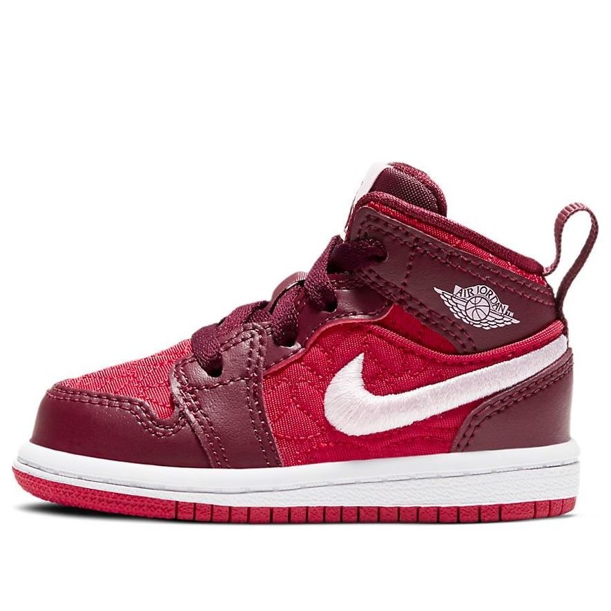 Air Jordan 1 Mid SE Red Quilted