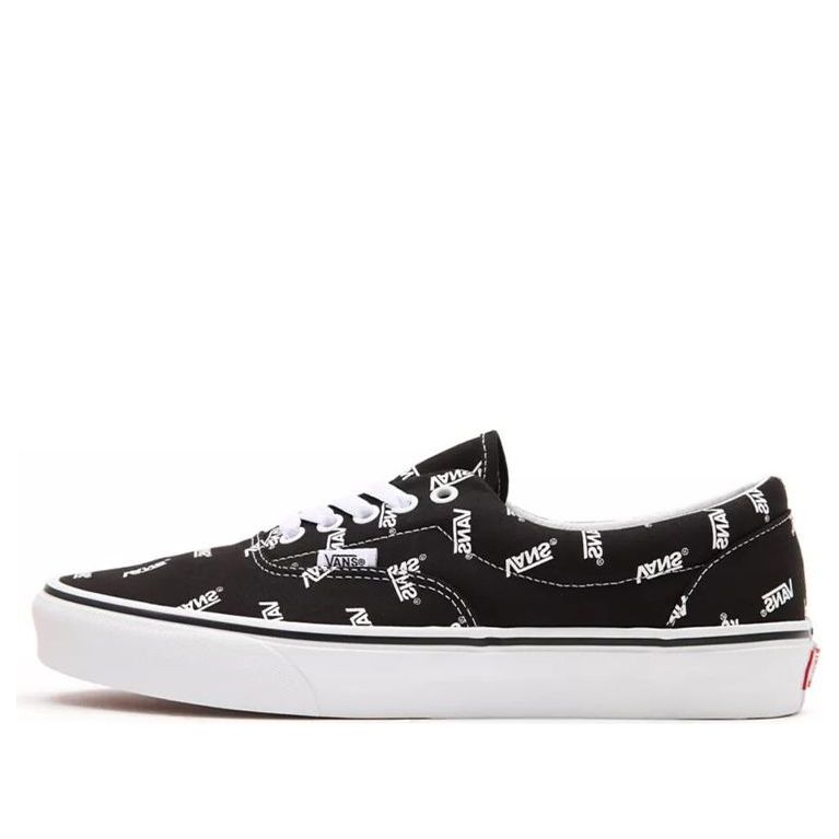 Vans Era Allover Logo - Black White